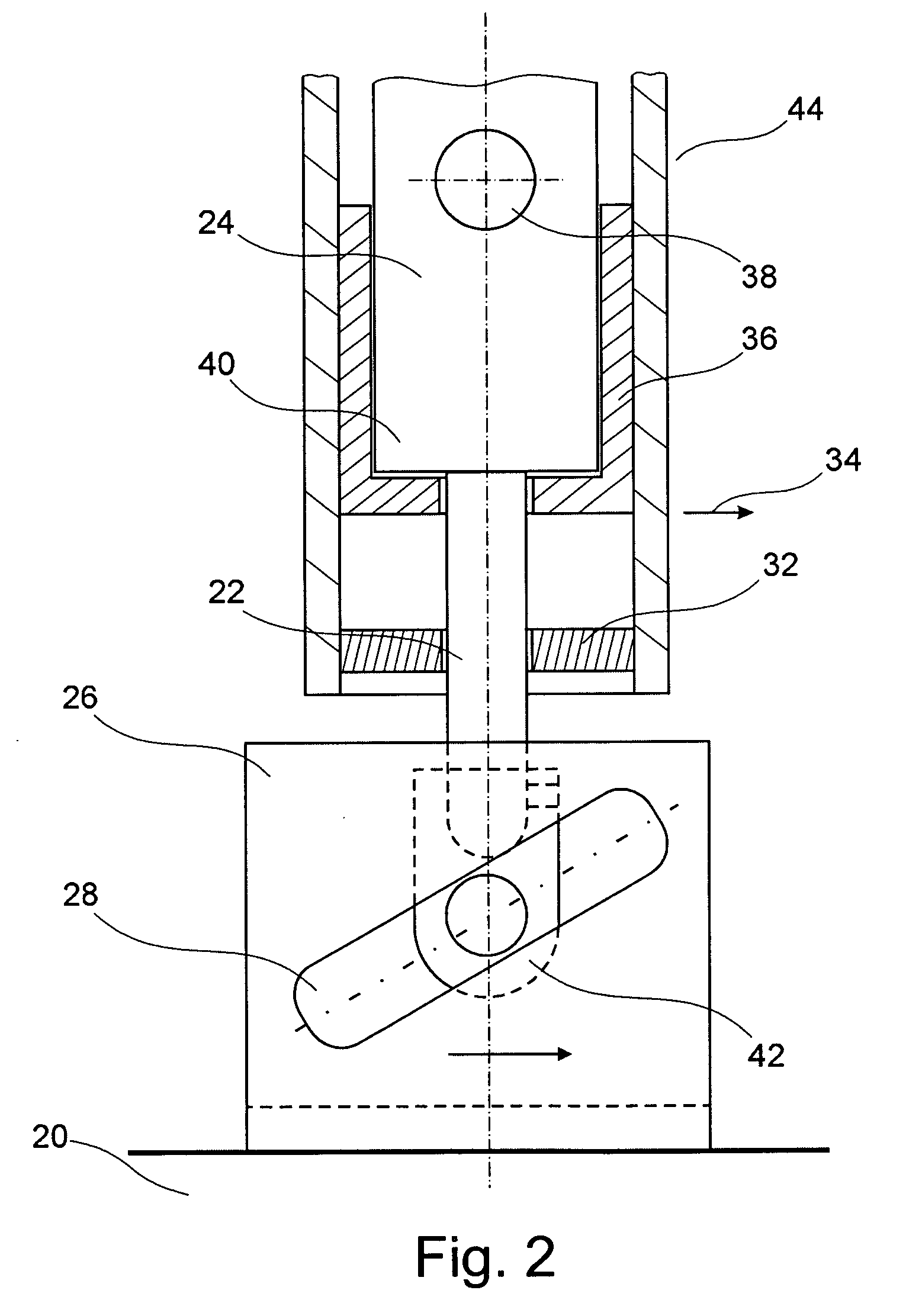 Flight passenger seat with an integrated spring element
