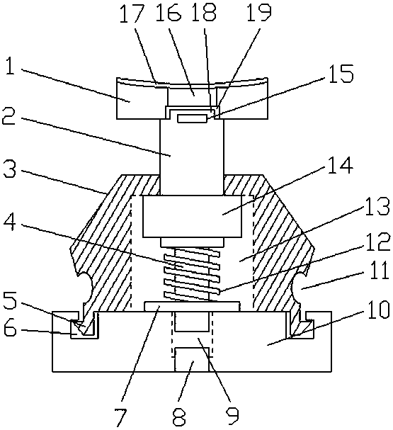 Keyboard switch convenient for combined installation