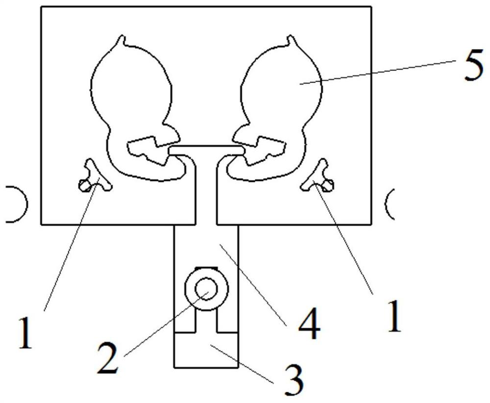 Taper profiling support device for on-line rapid adjustment of automobile sealing element dual-cavity extrusion