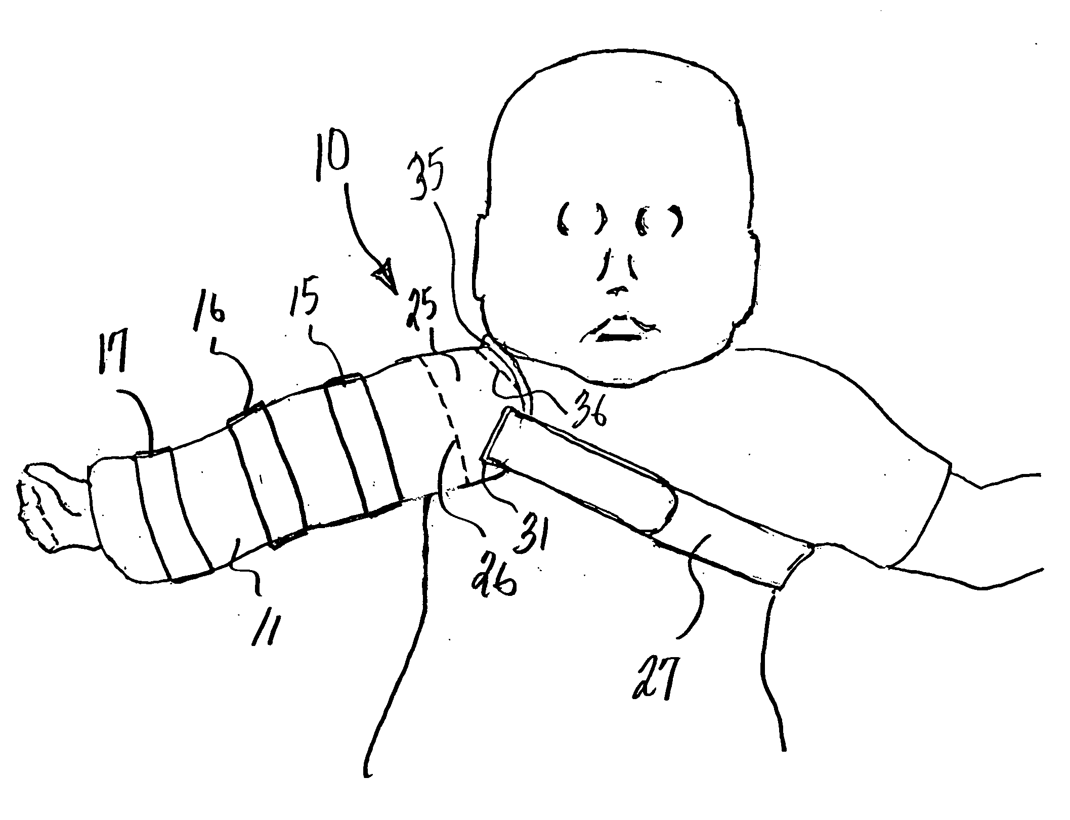 Pediatric arm restraint