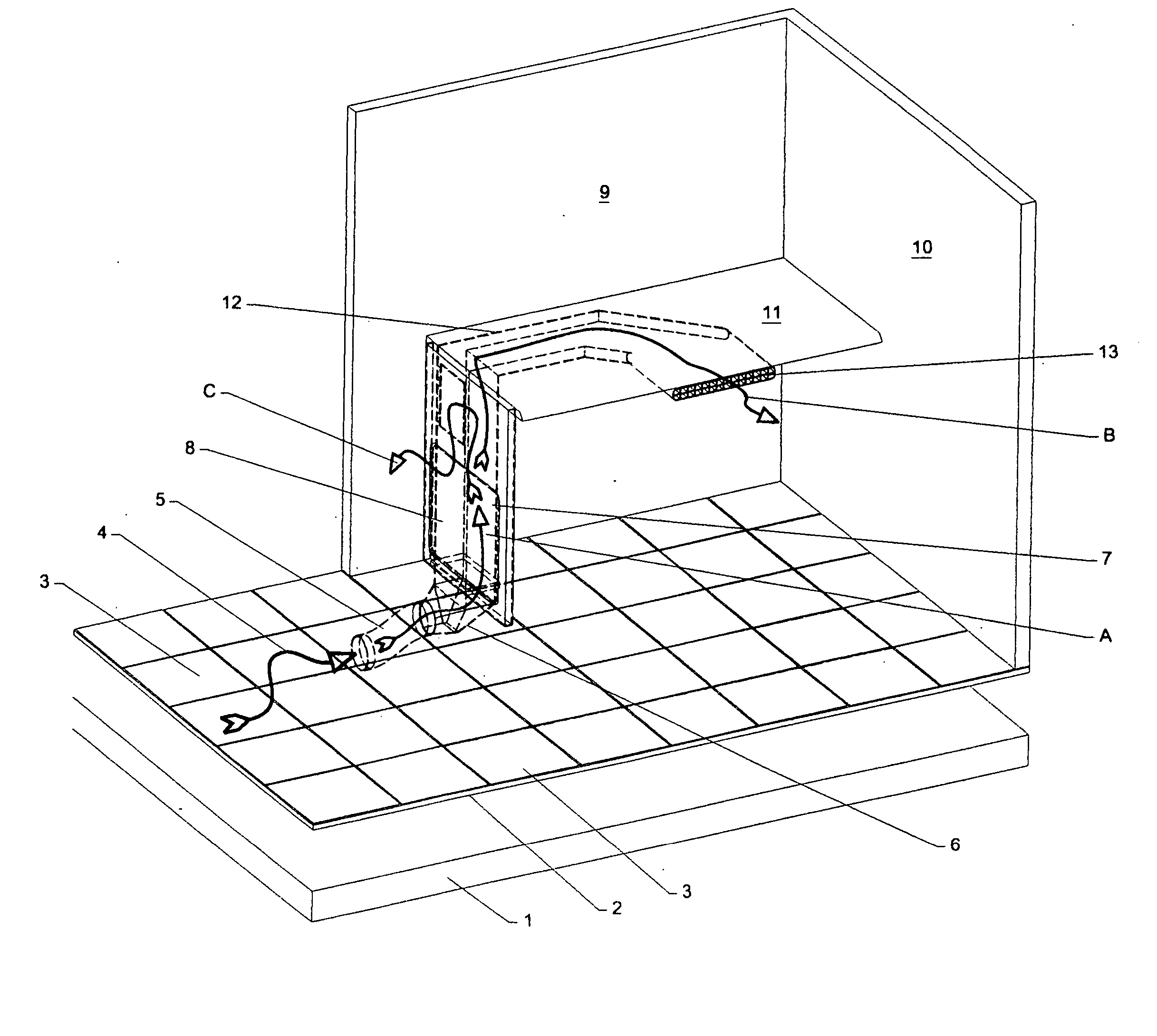 Personalized air conditioning displacement ventilation system