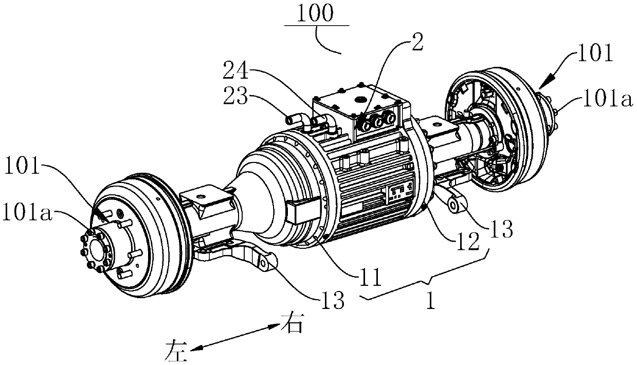 Drive axle and vehicle with same