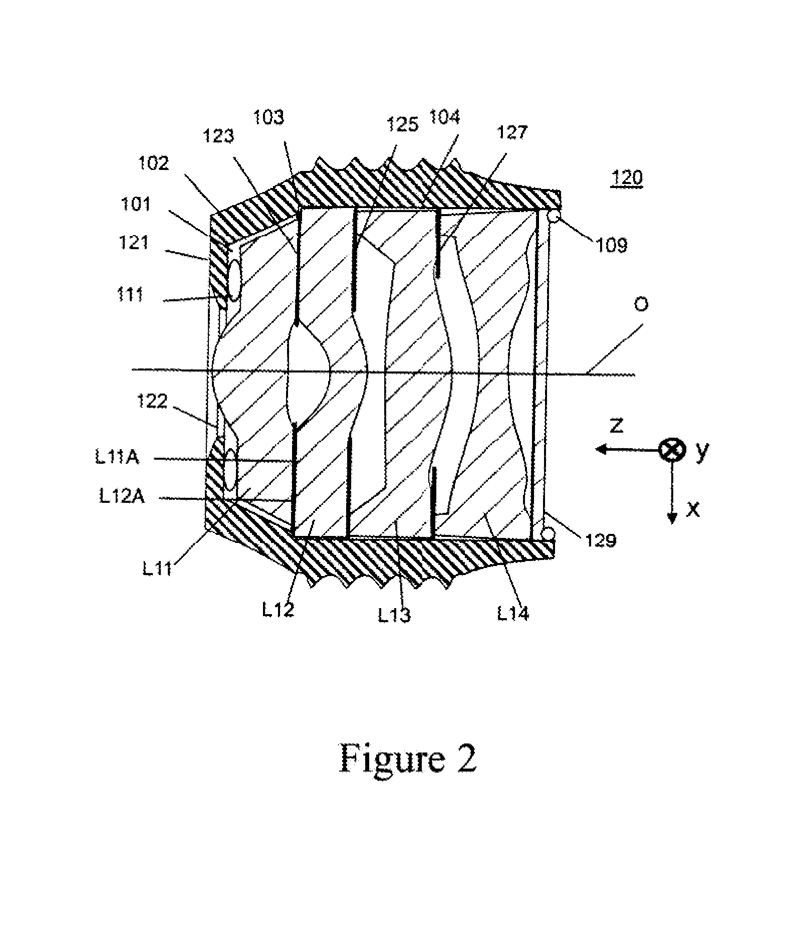 Miniature lens assembly and method of making same
