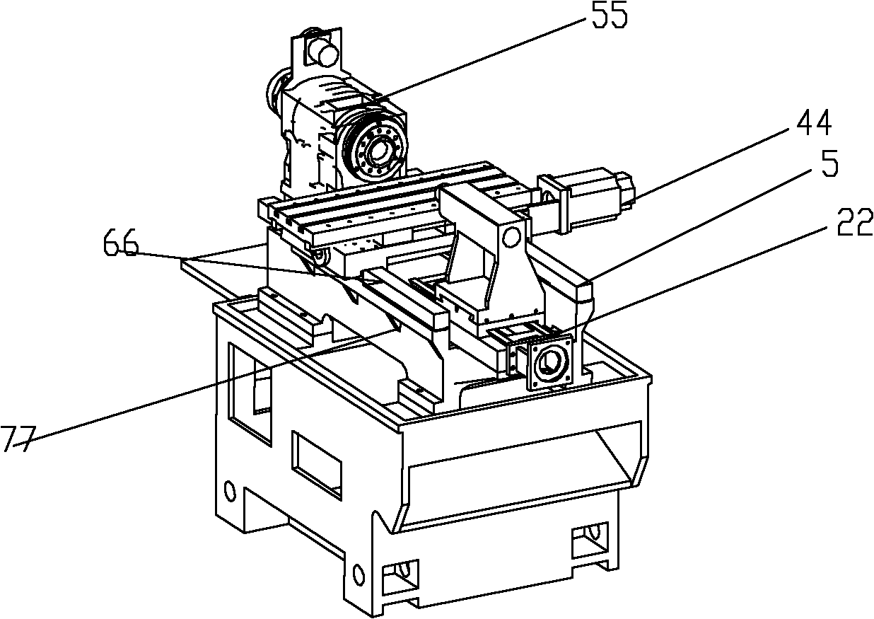 Numerical control lathe with automatic punching device