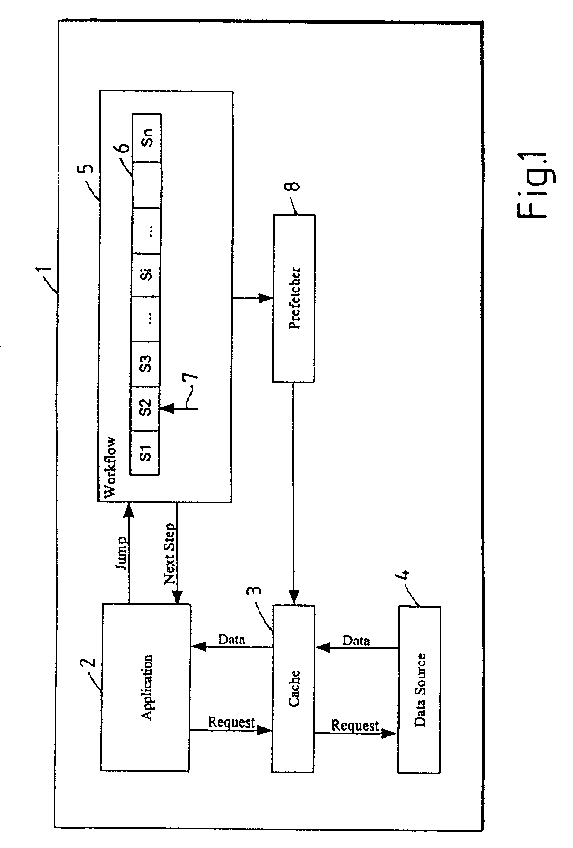 Method and computer system for prefetching of images