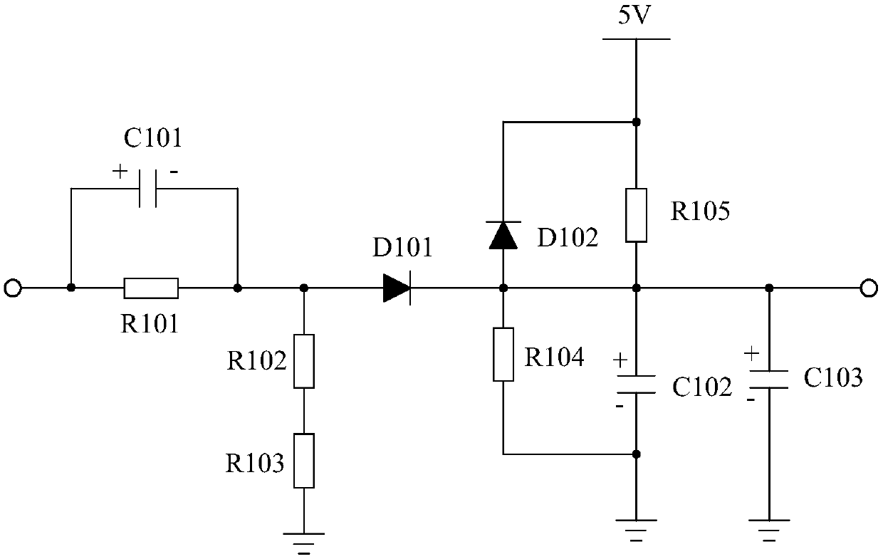 Voltage following type combustible gas detection alarm system based on surge protection