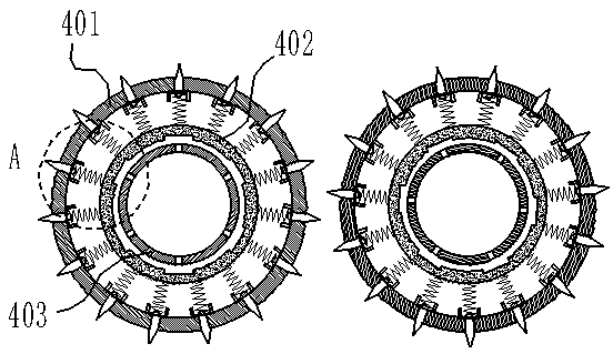 Puncturing device for food processing