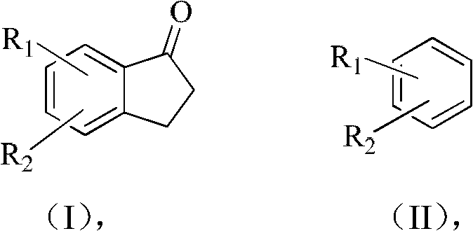 A method for preparing 2,3-dihydro-1-indanone and derivatives thereof