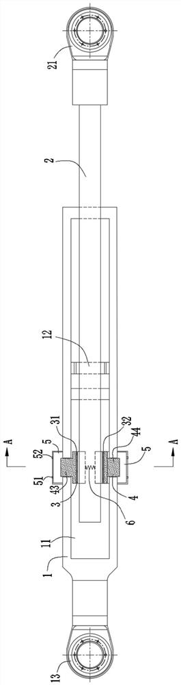 Built-in locking type multifunctional adjustable damper and bridge structure