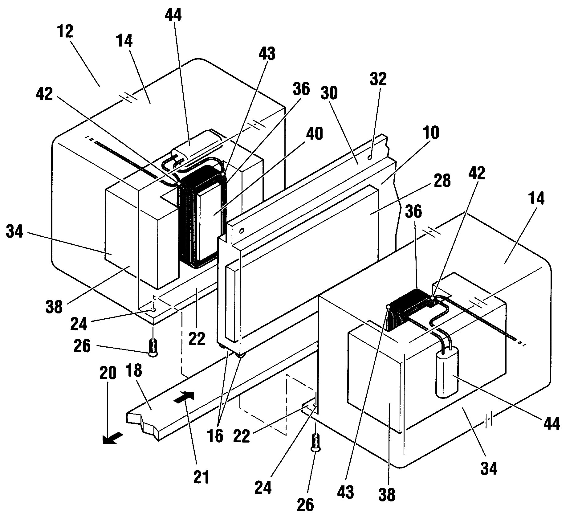 Axial air gap machine having stator and rotor discs formed of multiple detachable segments
