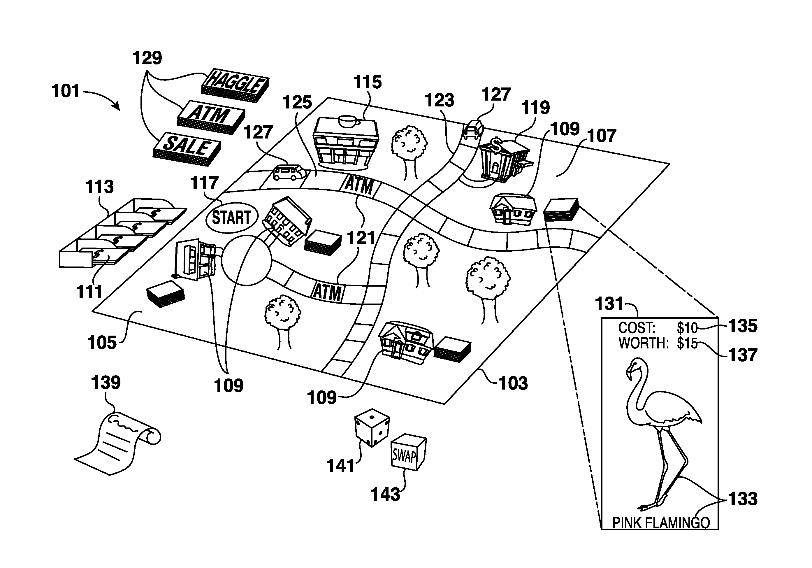 Systems And Methods For Playing A Treasure Hunting Board And Video Game