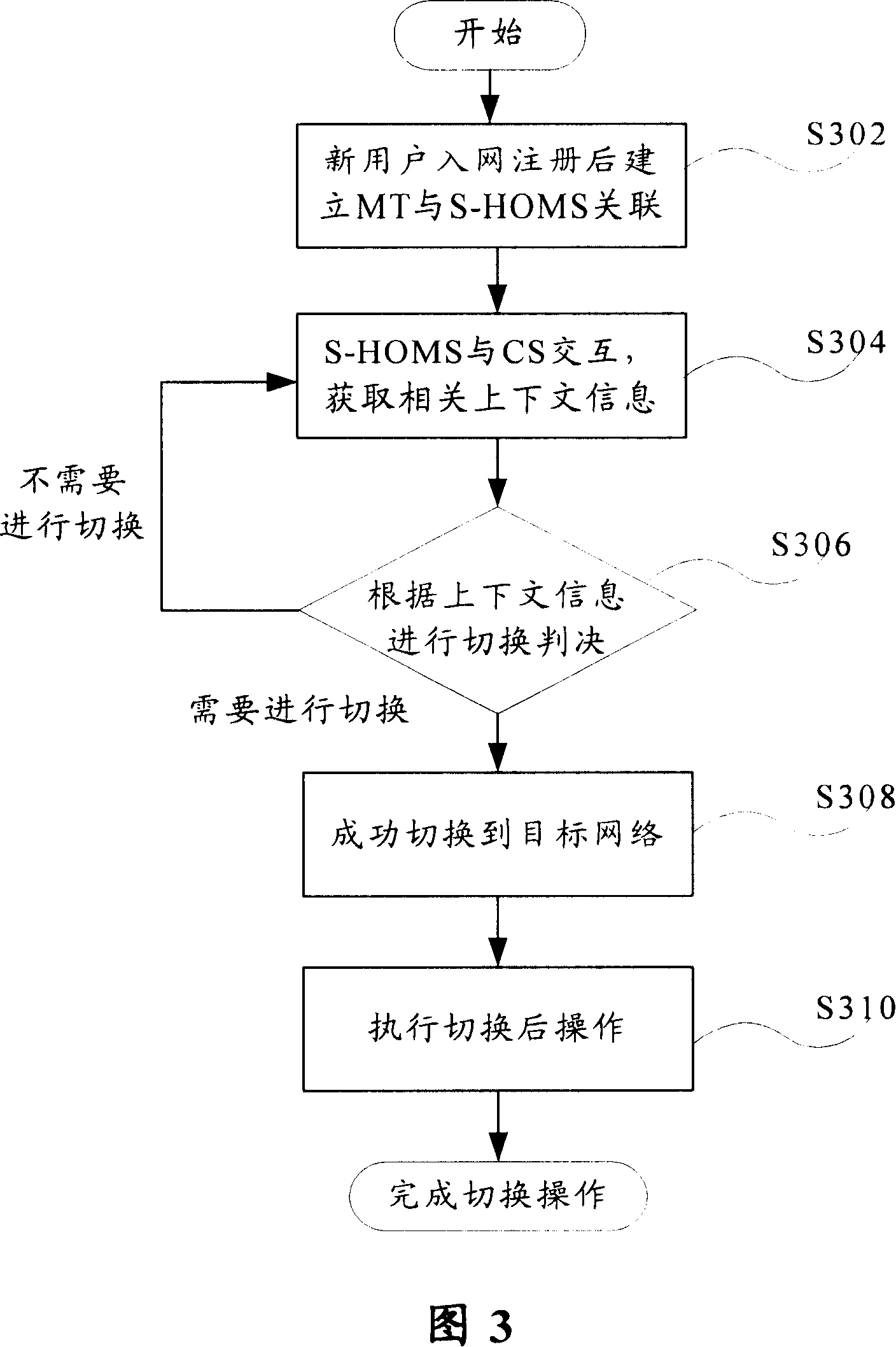 Cross-domain heterogeneous network system and adjacent network switching method and device