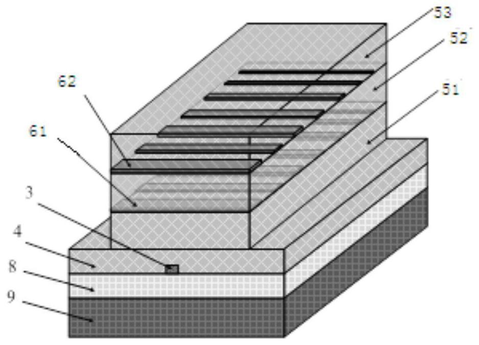 LNOI spot size converter based on sub-wavelength grating, and preparation method