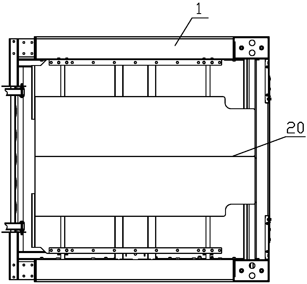 Unloading device in garment folding machine