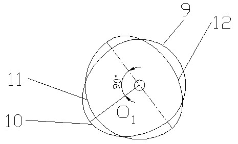 Circle-ellipse pitch curve gear planetary system transmission case of transplanting mechanism