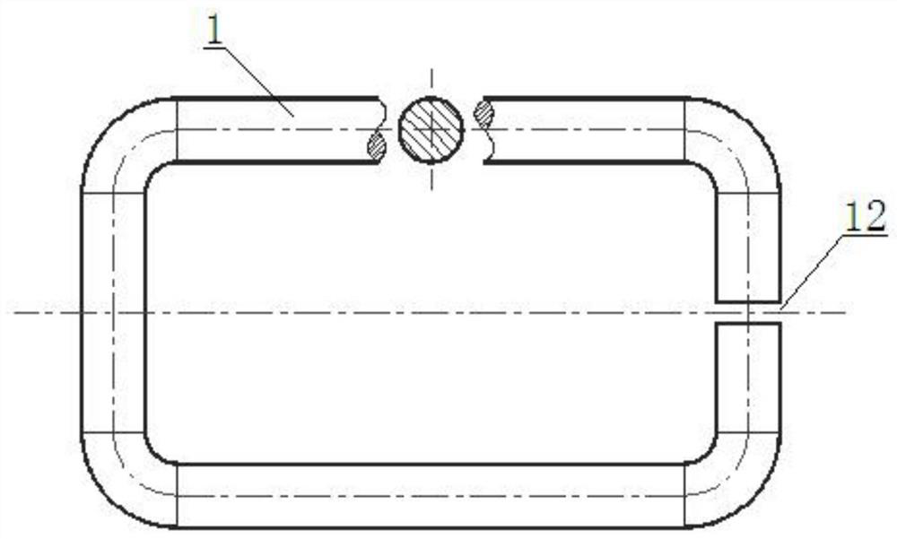 R-shaped open iron core and application thereof in Hall current sensor