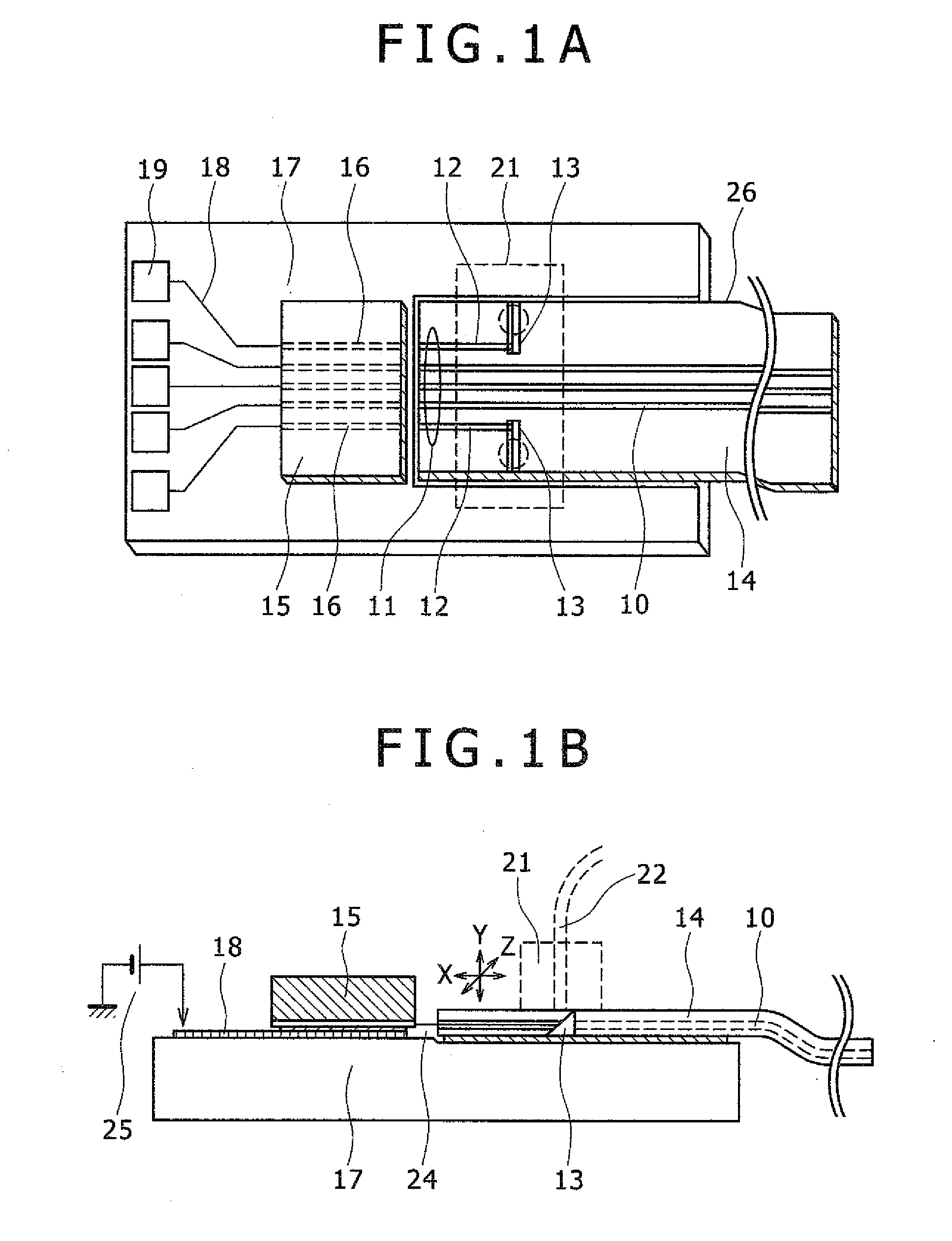 Planar optical waveguide array module and method of fabricating the same
