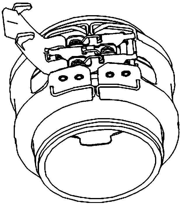 Three-lock clamp locking mechanism with redundancy design