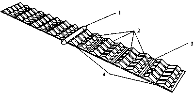 Aerodynamic layout of flapping-wing matrix aircraft