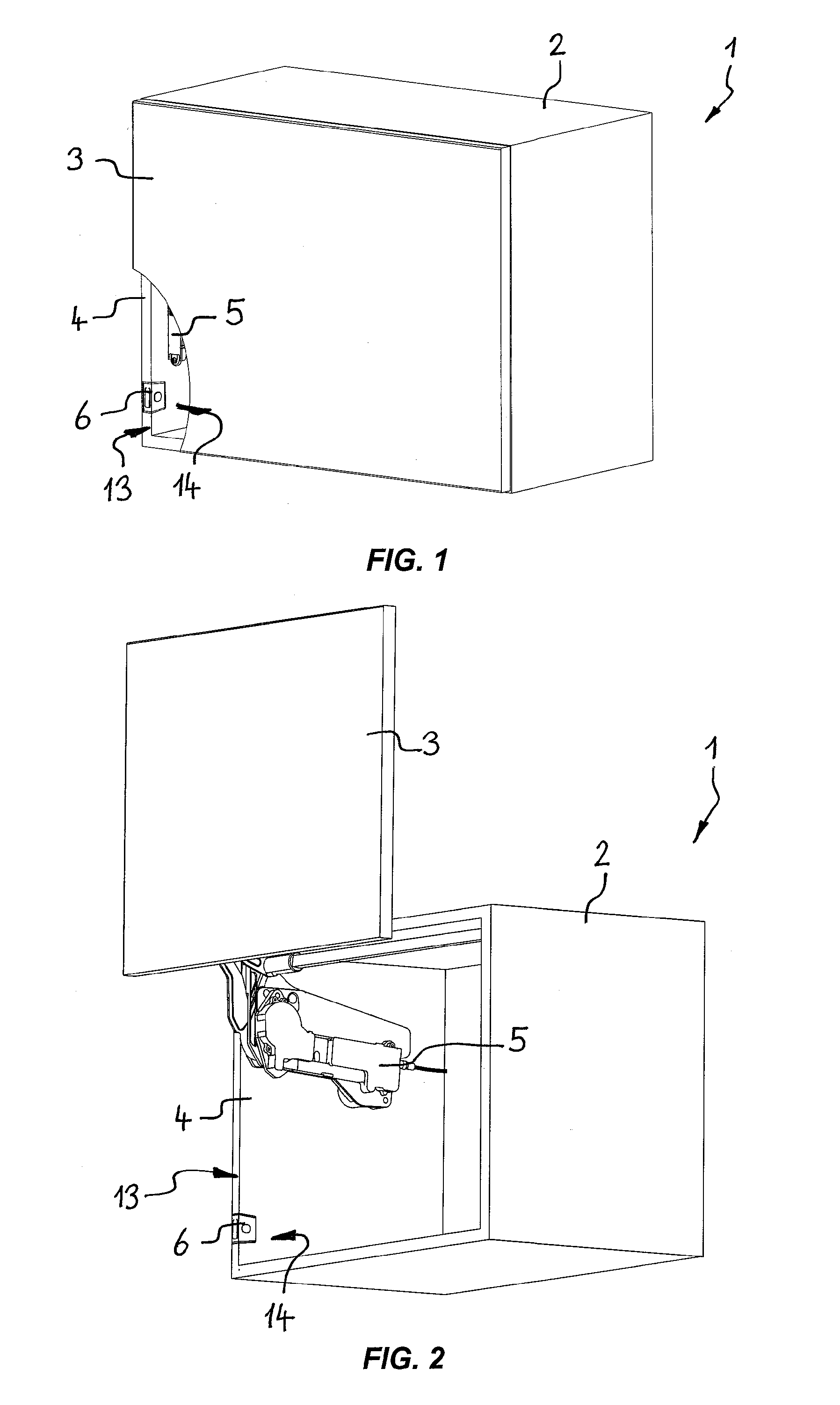 Container and method for actuating a drive device of the container
