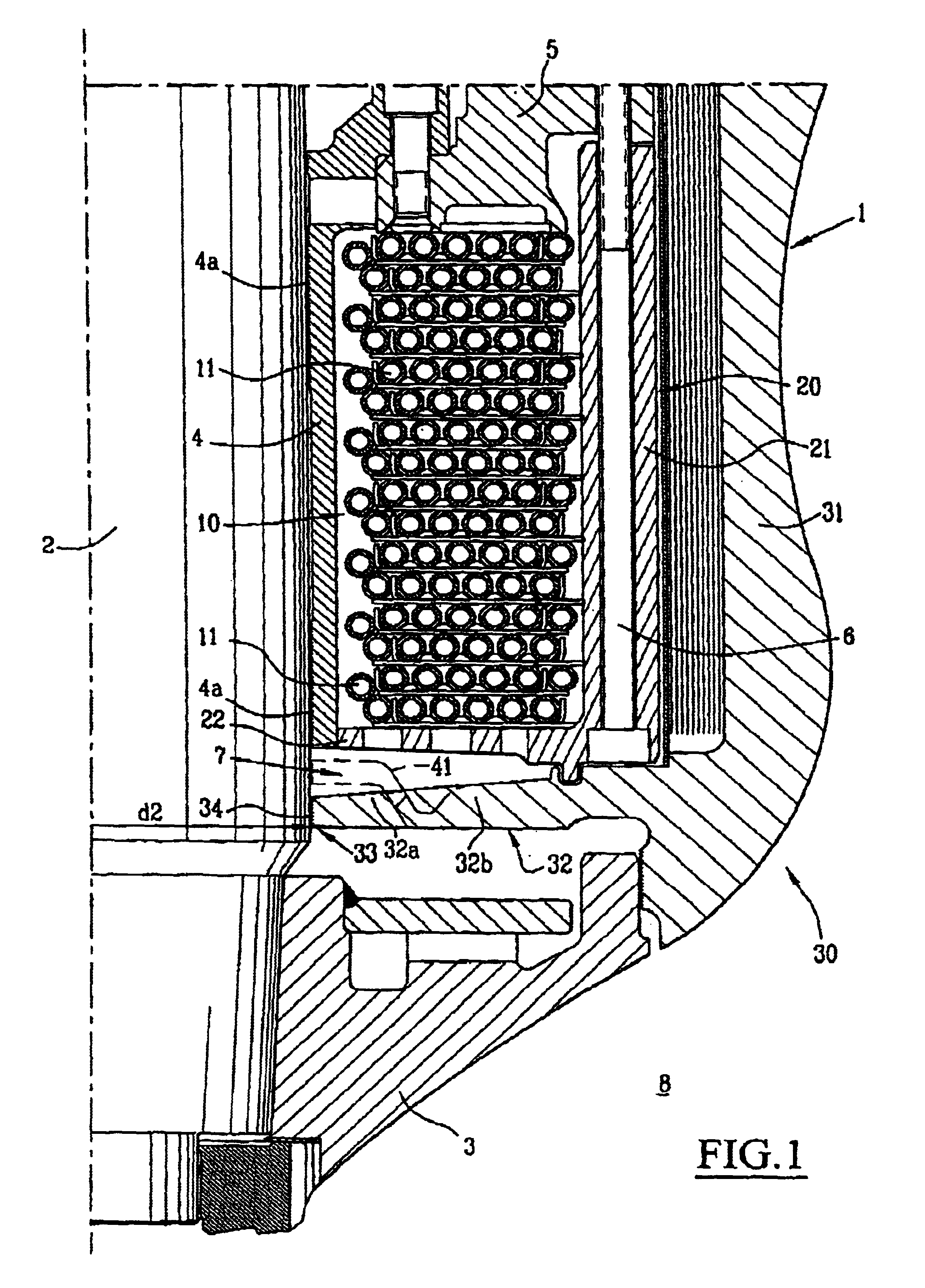 Method of repairing a labyrinth seal of a diffuser in a primary pump of a nuclear power station