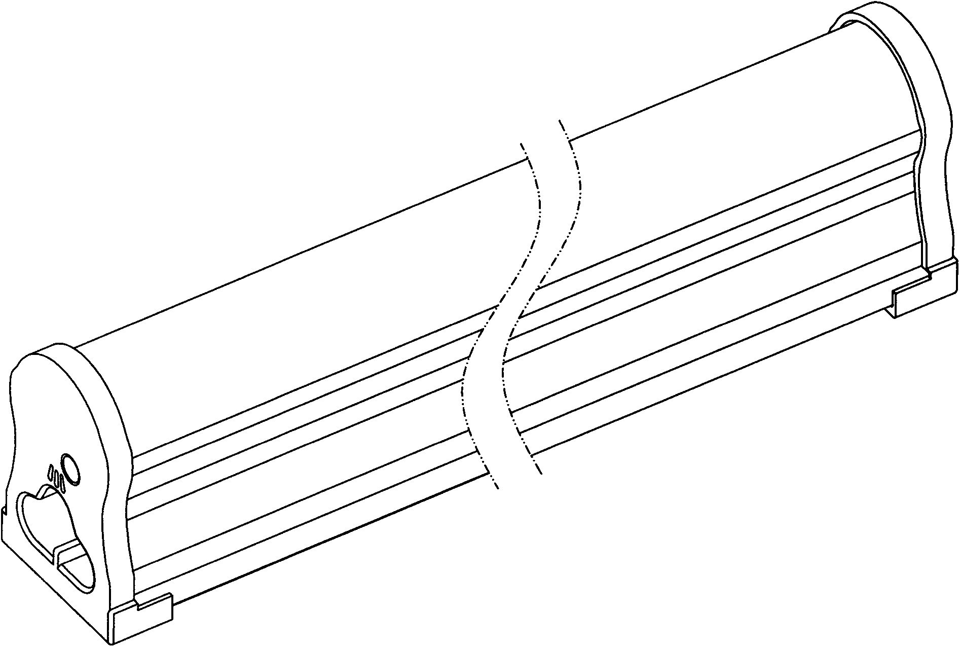 LED (light emitting diode) lamp tube with front-mounted light and heat-conducting glass pipe lens and manufacturing method of LED lamp tube