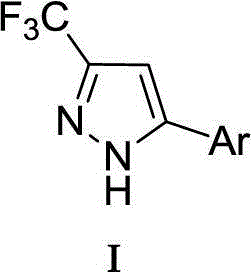 Preparation method of 5-aryl-3-trifluoromethyl-1H-pyrazole compound