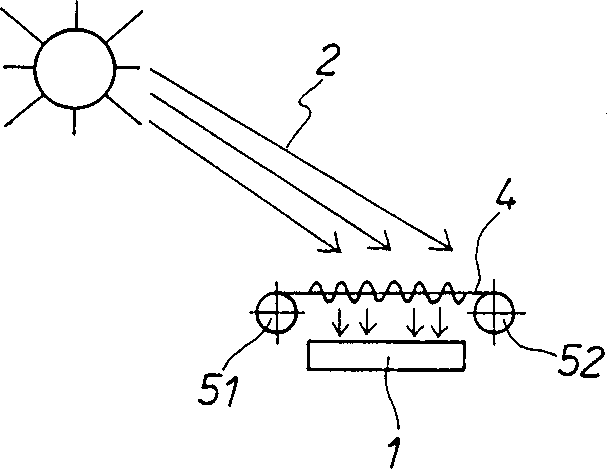 Device which follows position of sun