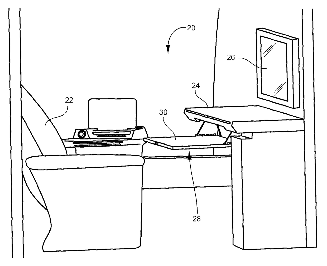 Deployable dining table