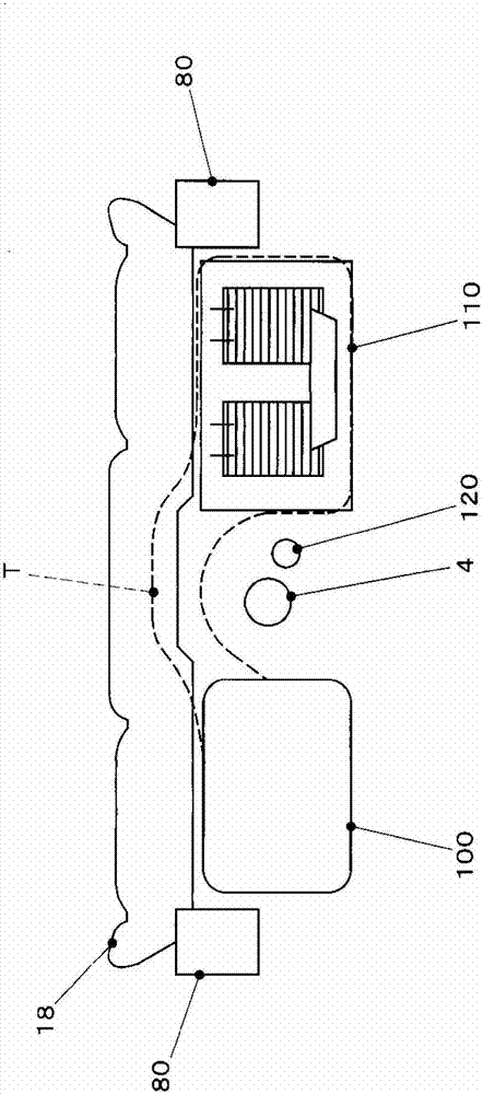 Gasoline-electric hybrid vehicle