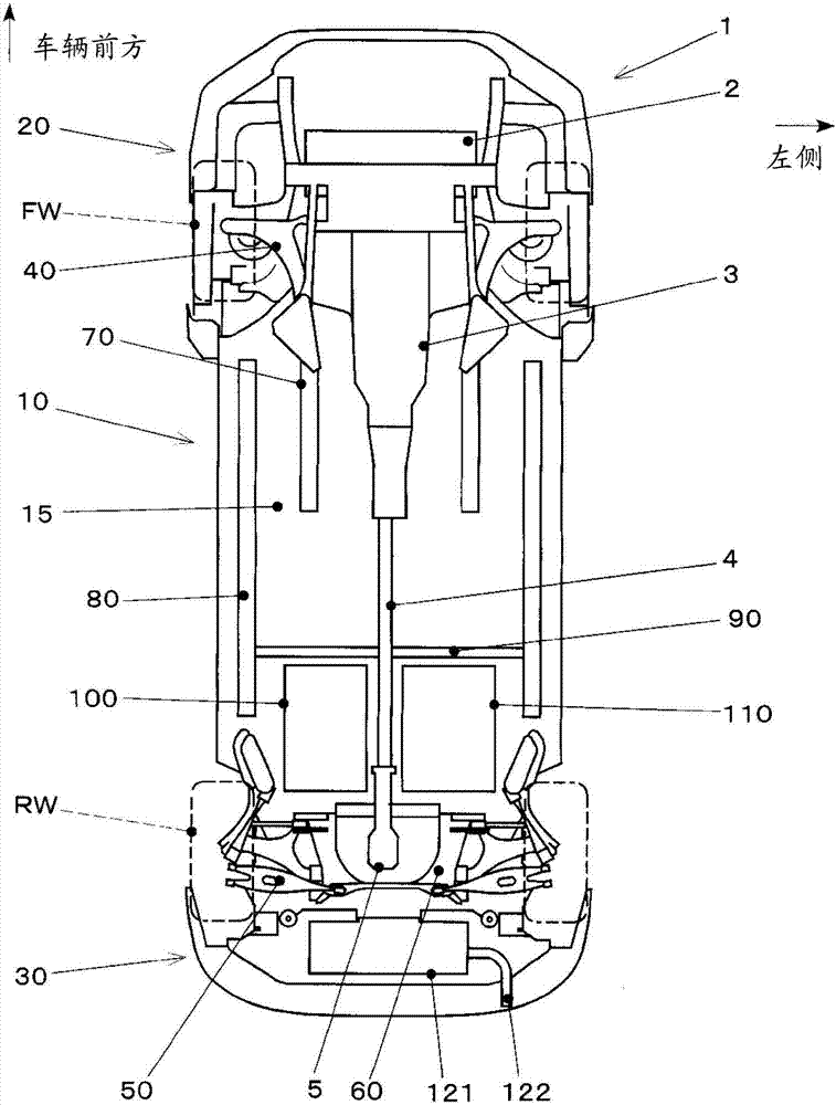 Gasoline-electric hybrid vehicle