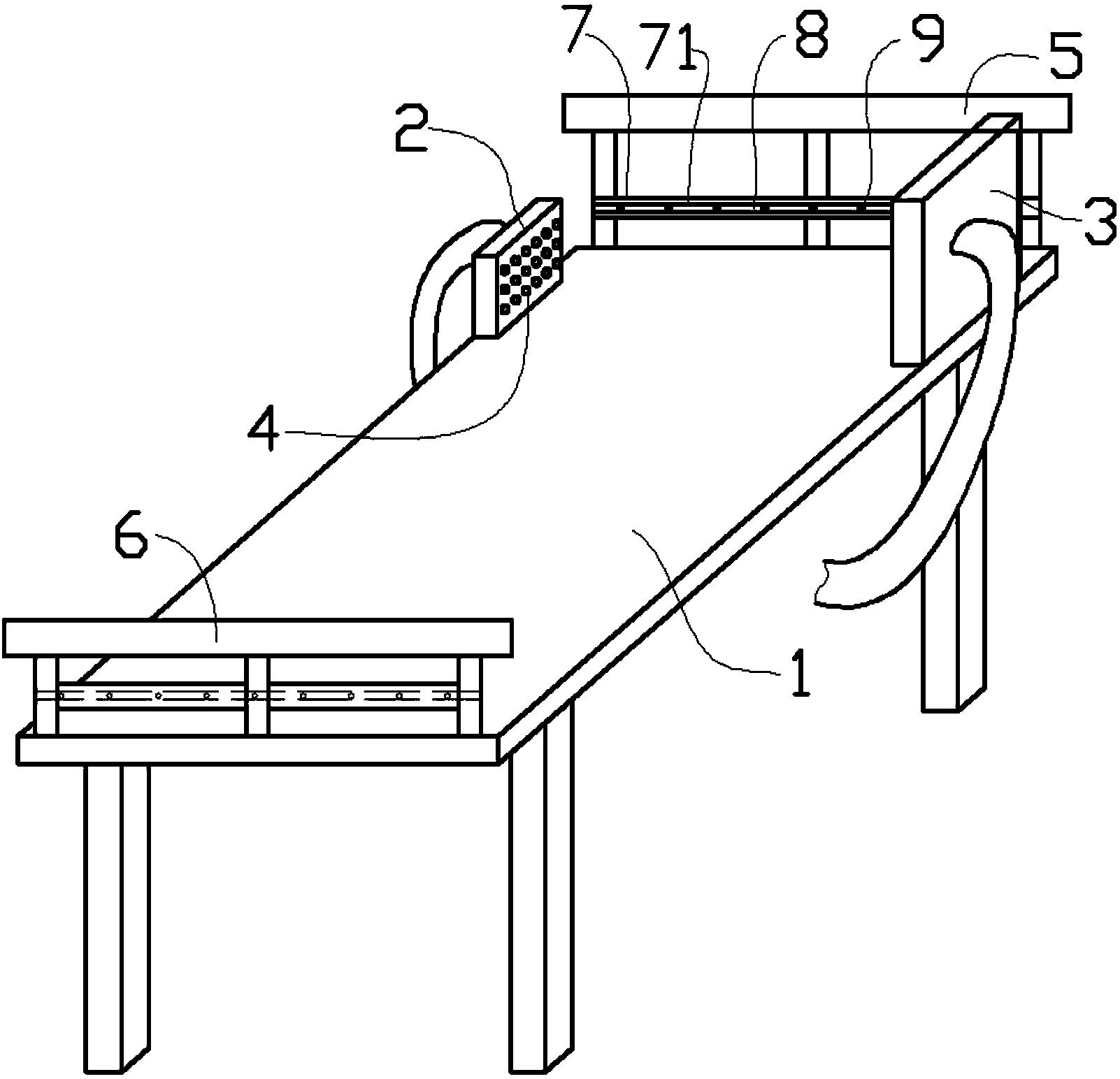 Medical bed with exhausting function and sleep assisting function