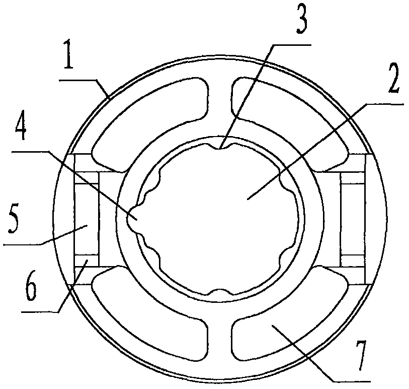 Magnetic bearing ring of a micro Hall motor