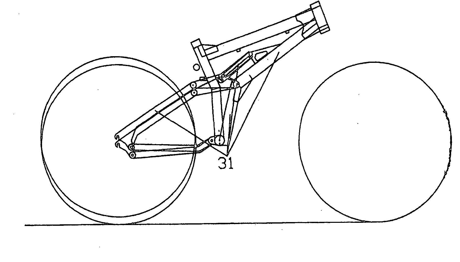 Force channeling mountain bike rear suspension