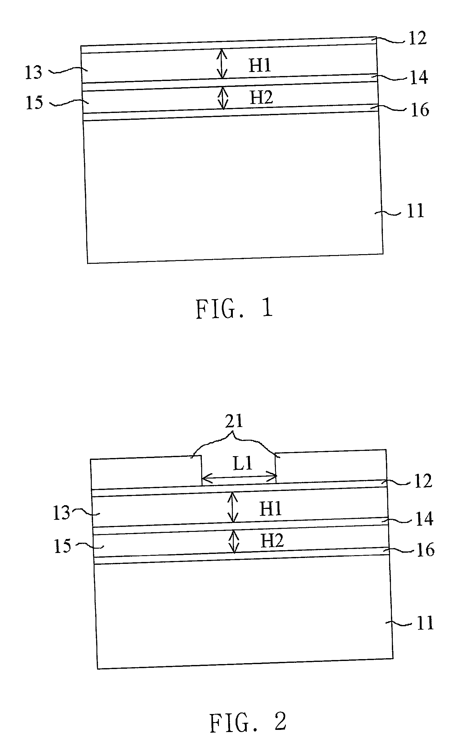 Fabrication method of submicron gate using anisotropic etching