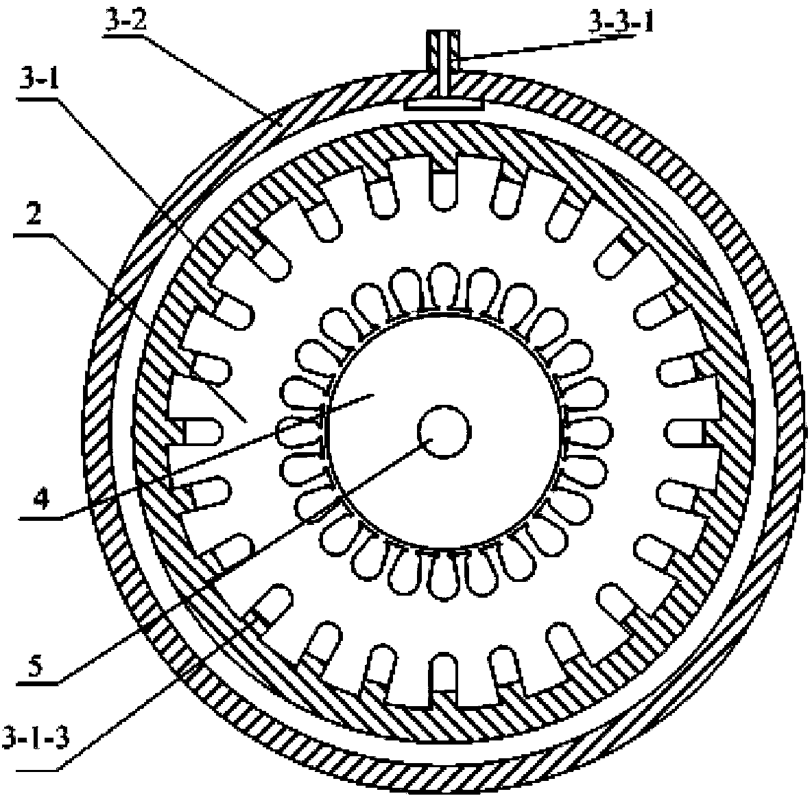 High-power density motor with water cooling structure