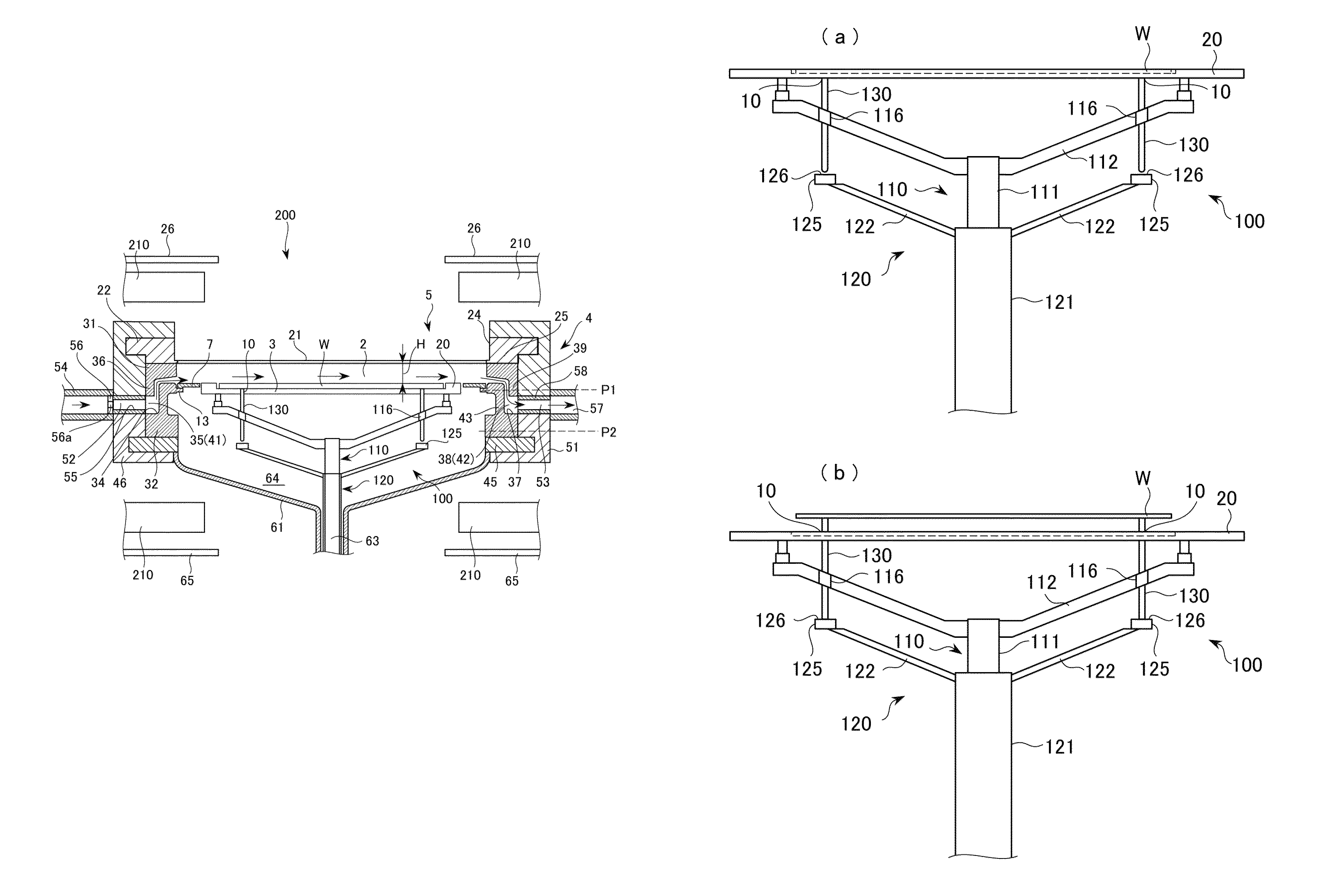 Susceptor support portion and epitaxial growth apparatus including susceptor support portion