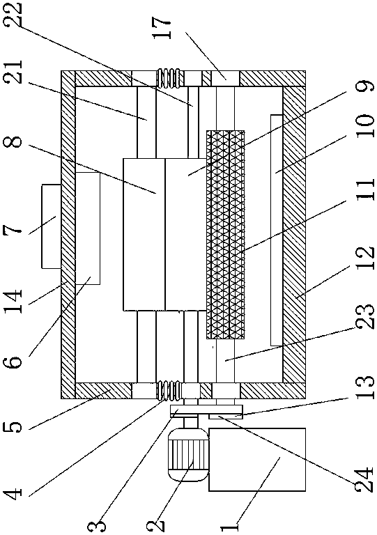 Material collecting pressing roller device of printing machine