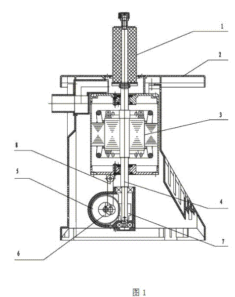 Transmission device for sand cylinder polishing machine