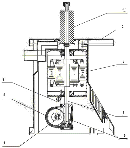 Transmission device for sand cylinder polishing machine