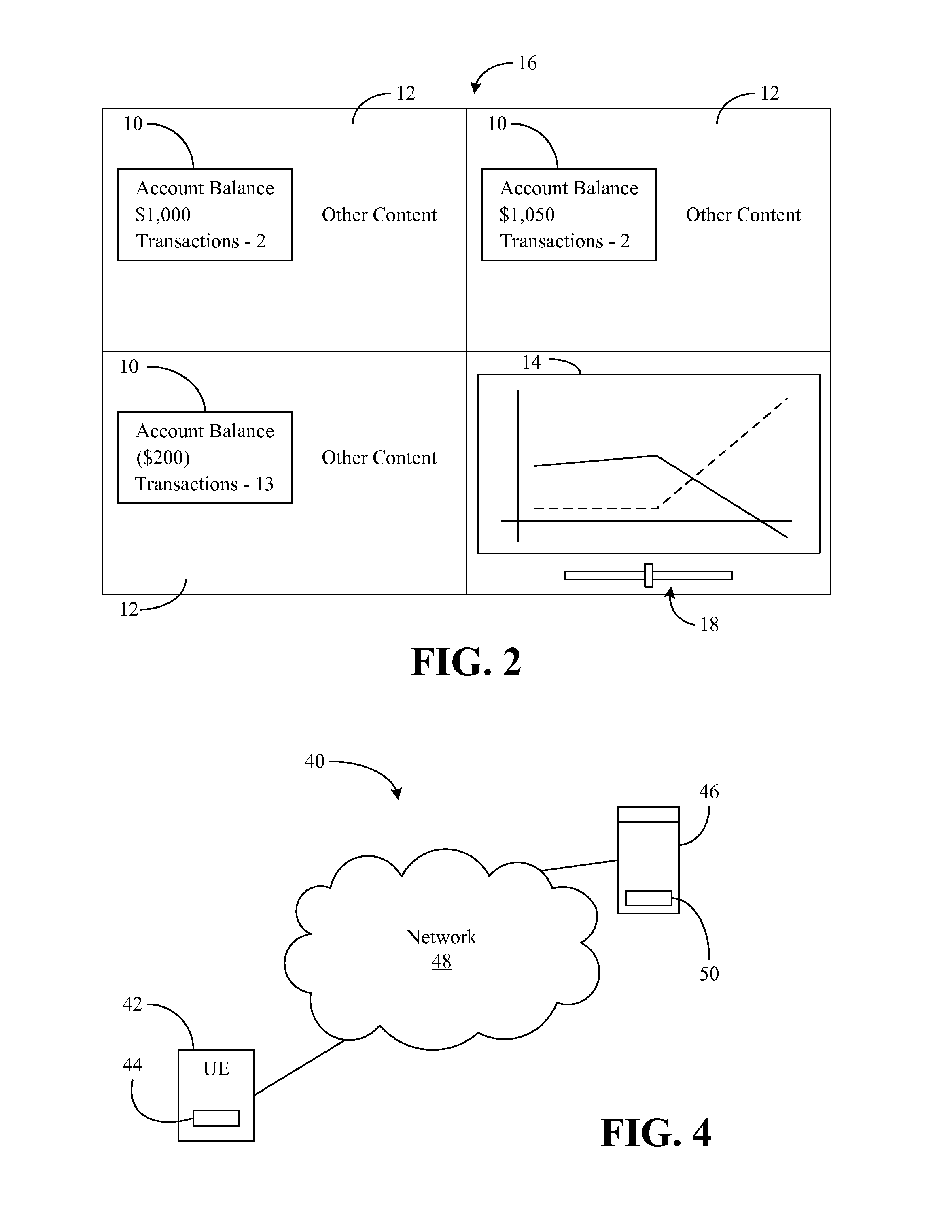 Displaying quantitative trending of pegged data from cache