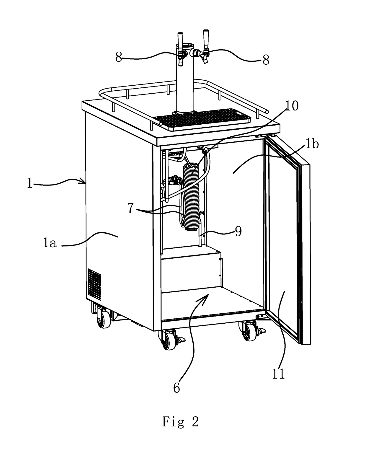 Double Cooled Draft Beer Machine