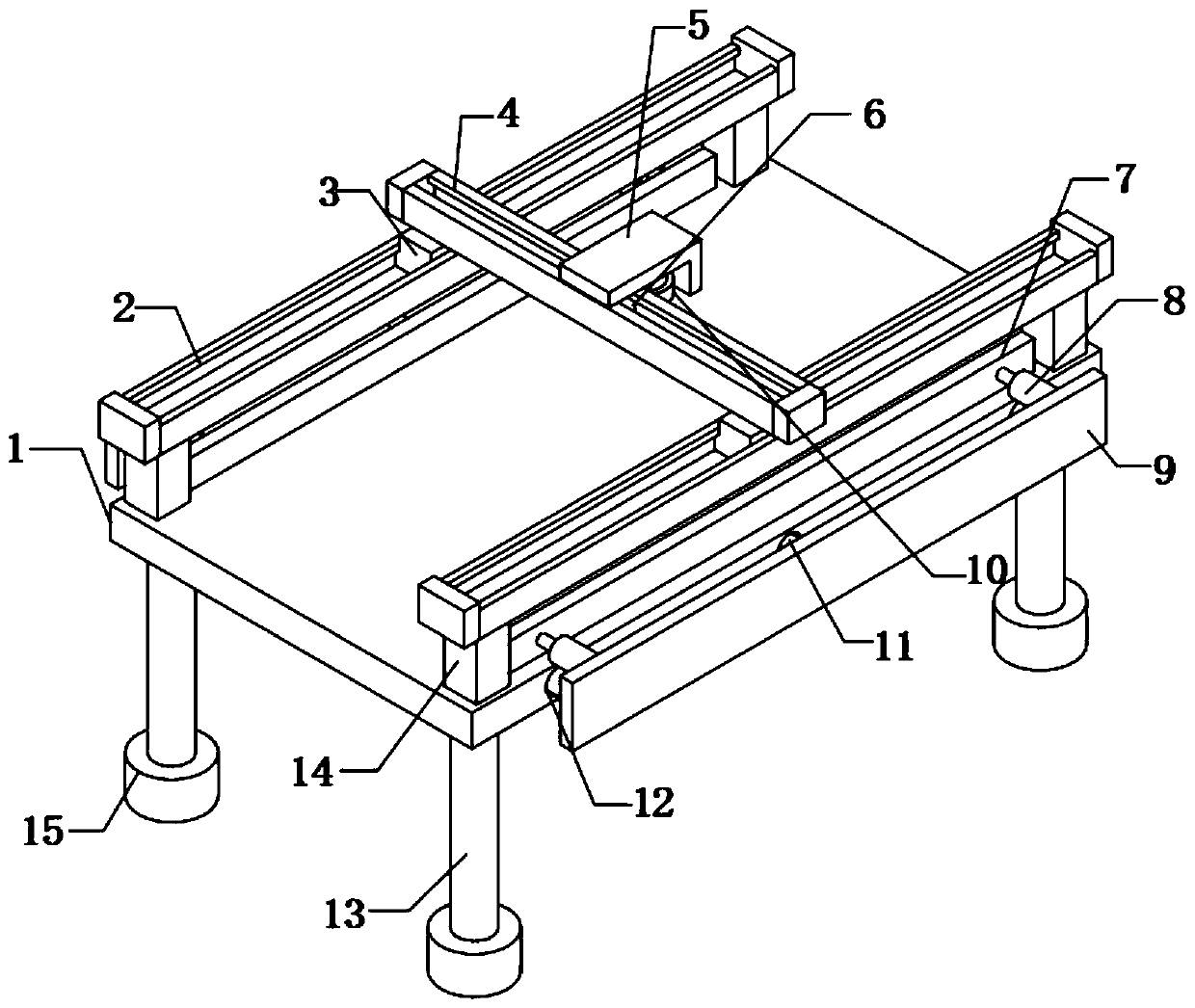 Nailing device used for furniture production