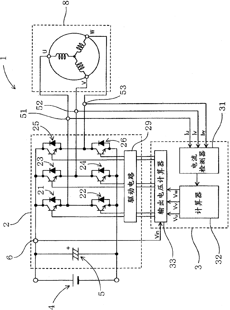 Method for detecting deterioration of permanent magnet in electric motor and system for the method