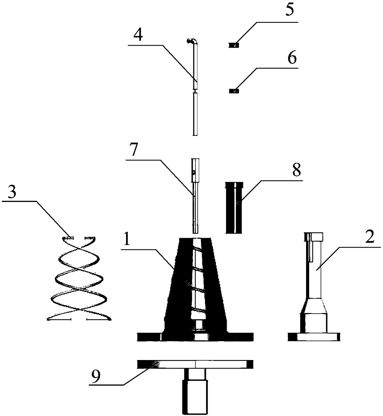 X-band miniaturized cone-spiral antenna