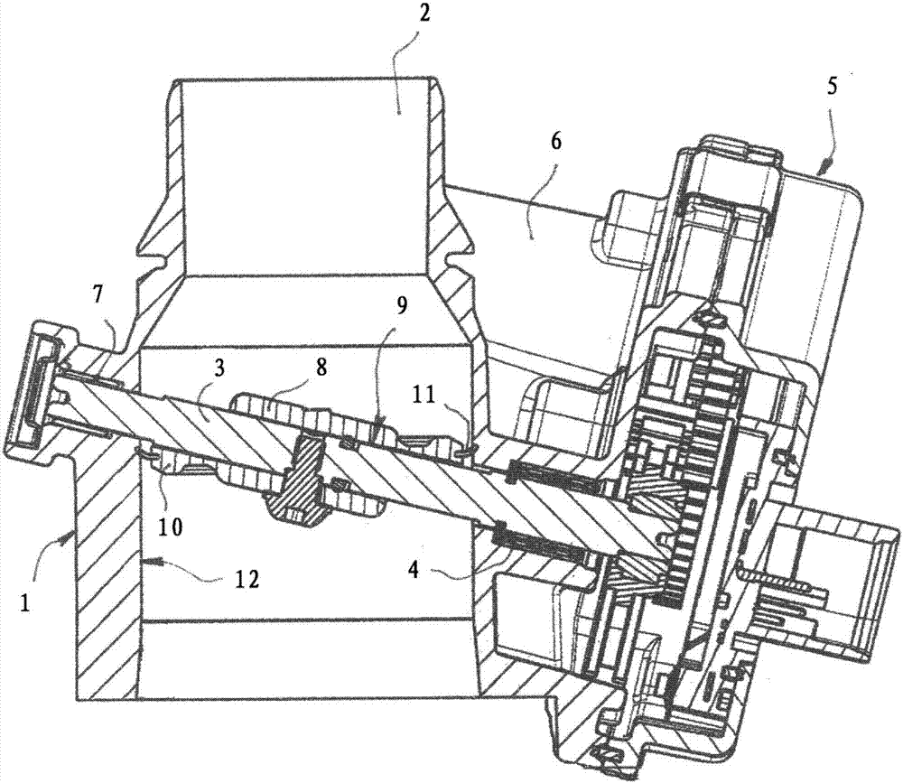 Valve device in a motor vehicle, and production method