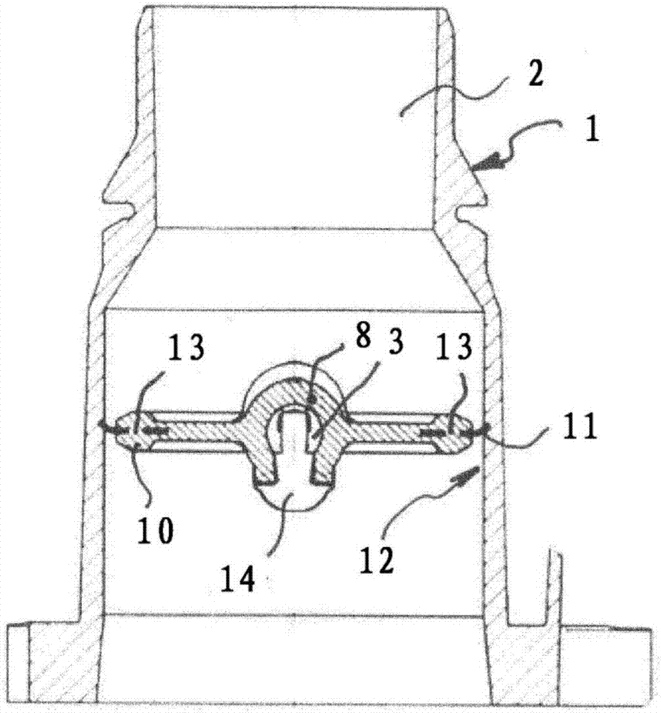 Valve device in a motor vehicle, and production method