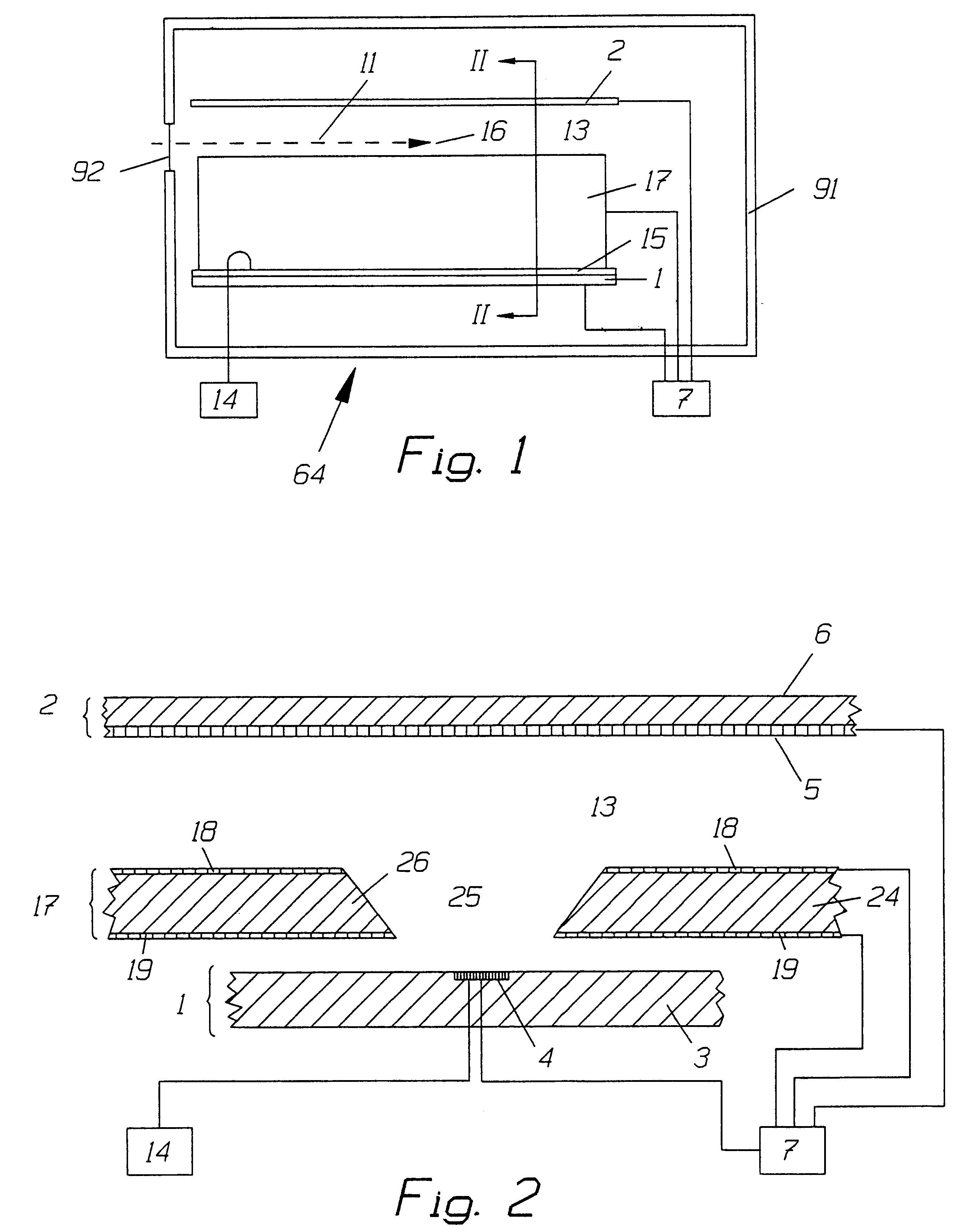 Radiation detector, an apparatus for use in radiography and a method for detecting ionizing radiation