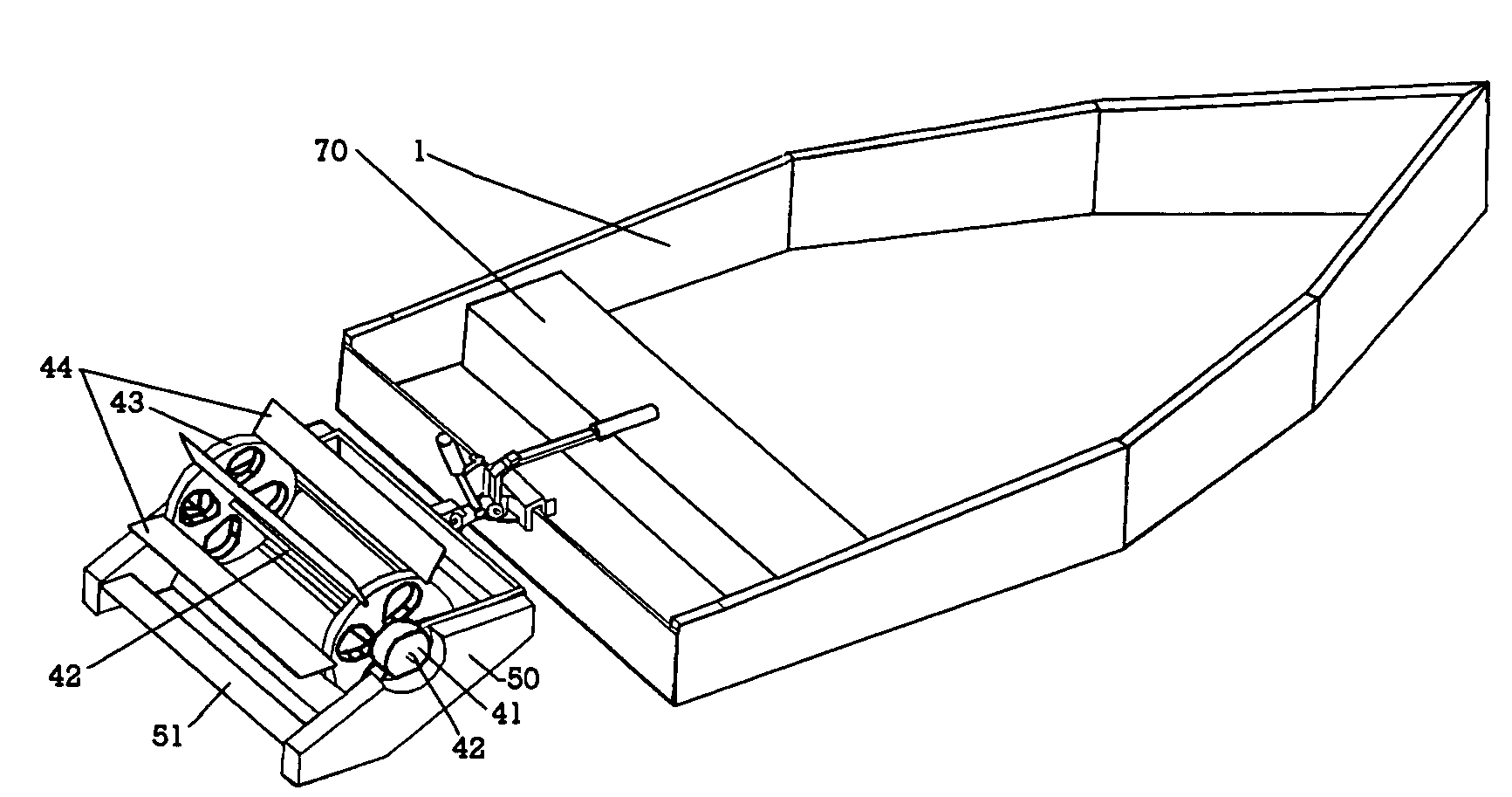 Paddlewheel vessel thruster