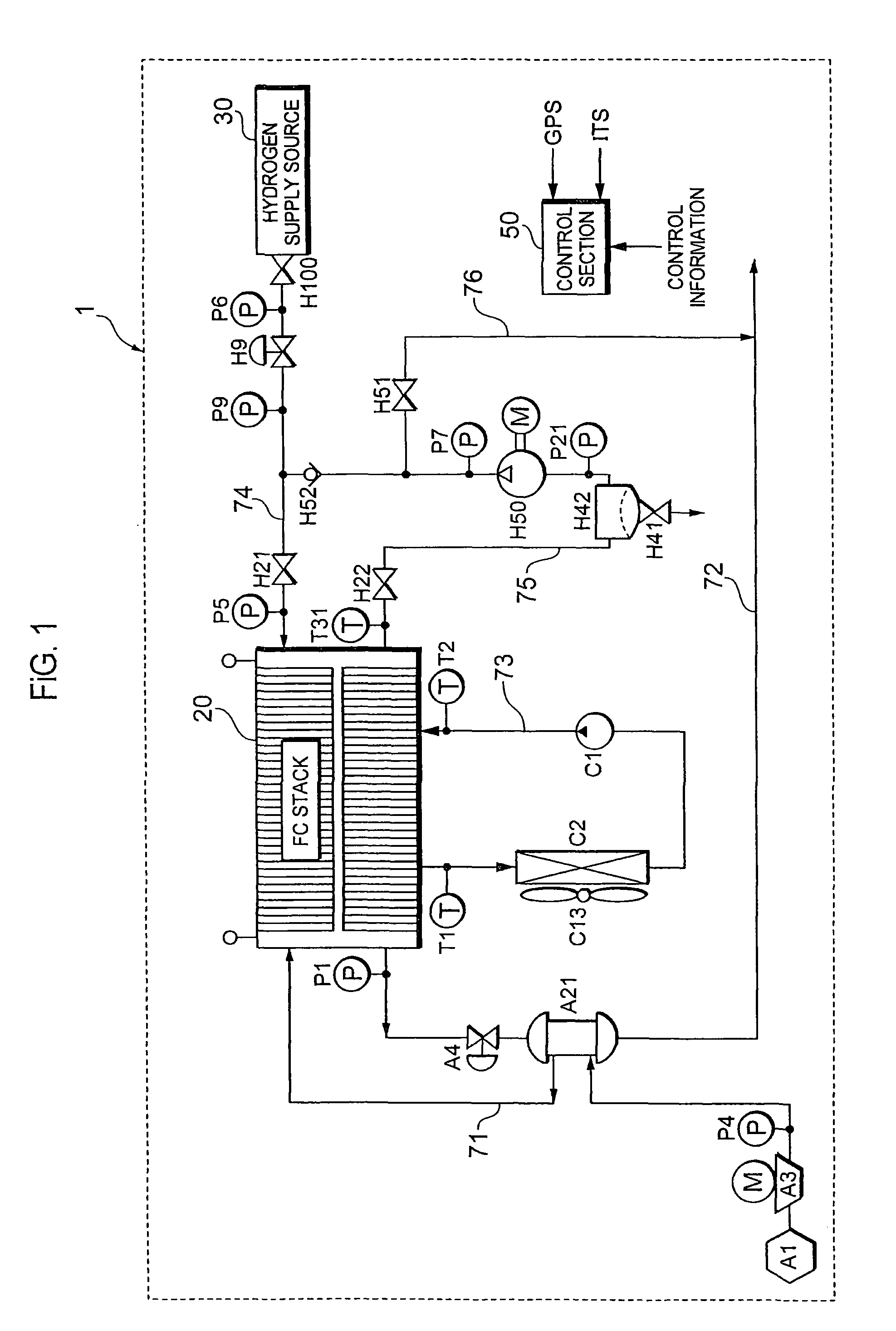 Fuel cell system and its operation stop method